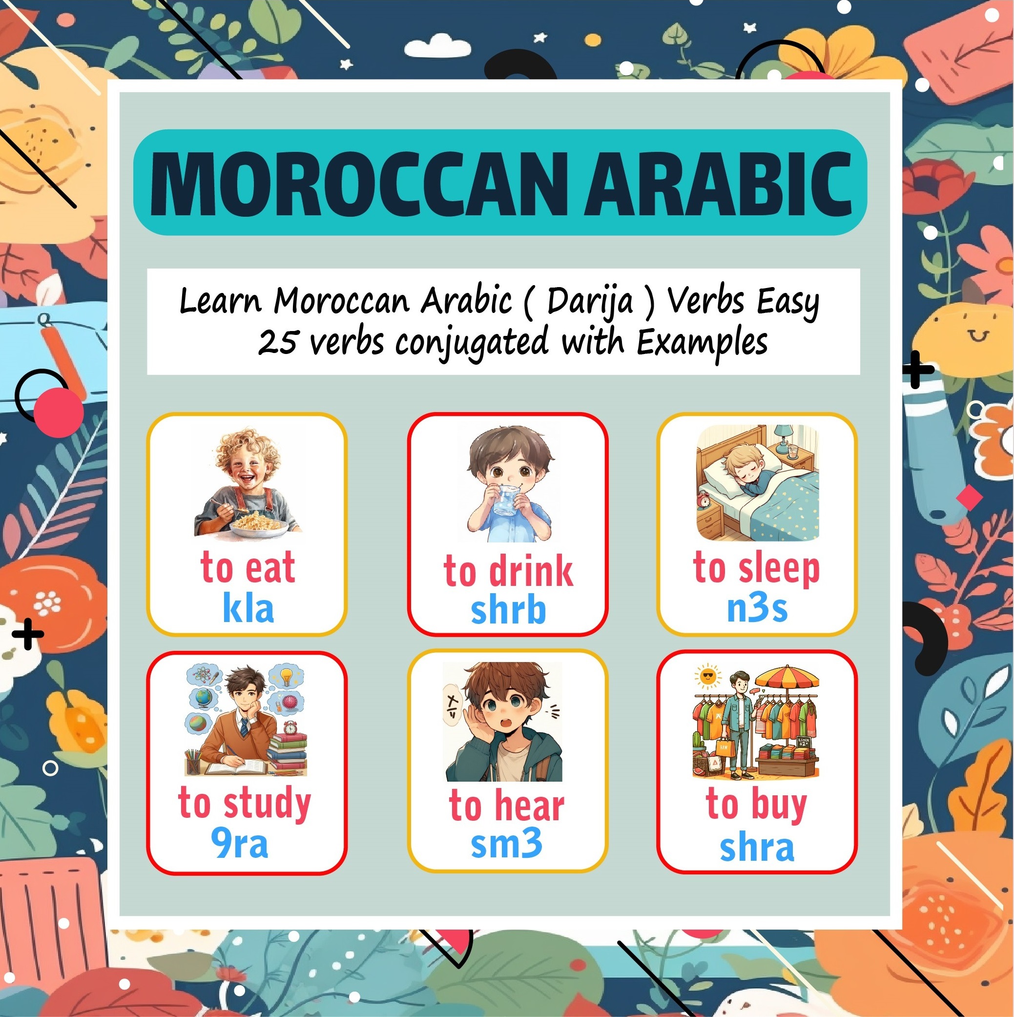 Learn Moroccan Darija Verbs Easily